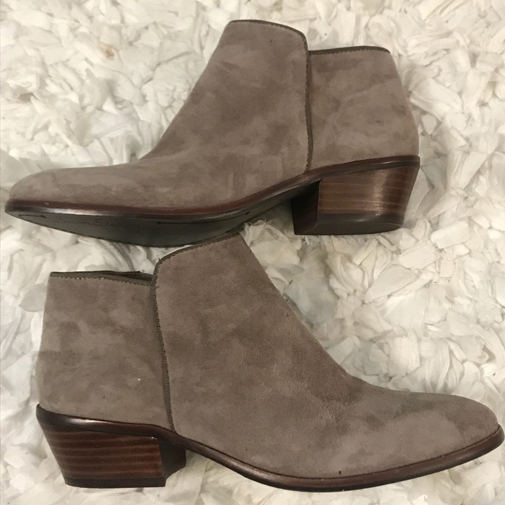 Sam Edelman Petty Ankle Boots - tan suede booties